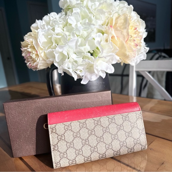 Gucci GG Supreme Bifold Long Wallet Tricolor - Picture 2 of 16